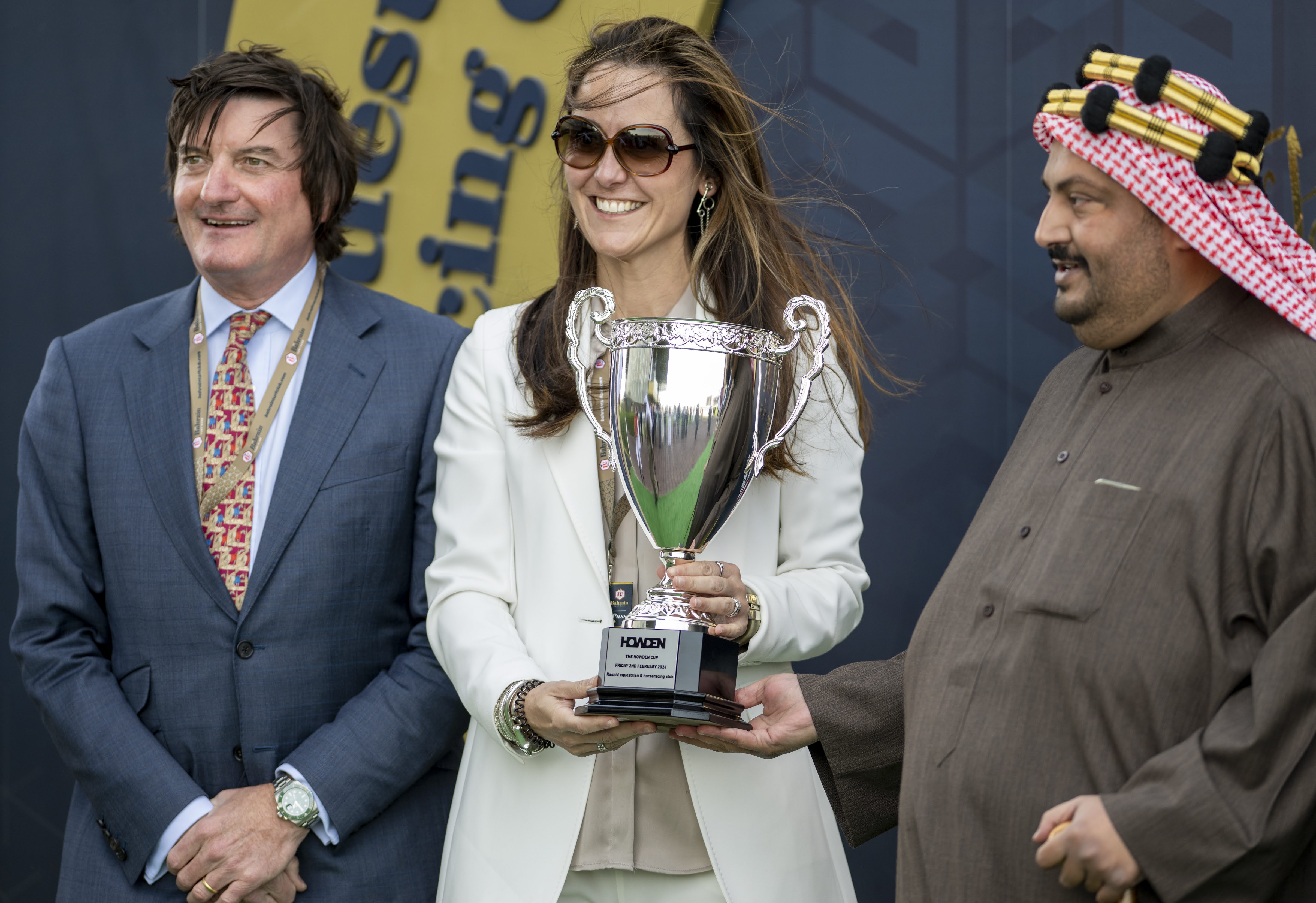 David Howden at a Bahrain Turf Club ceremony