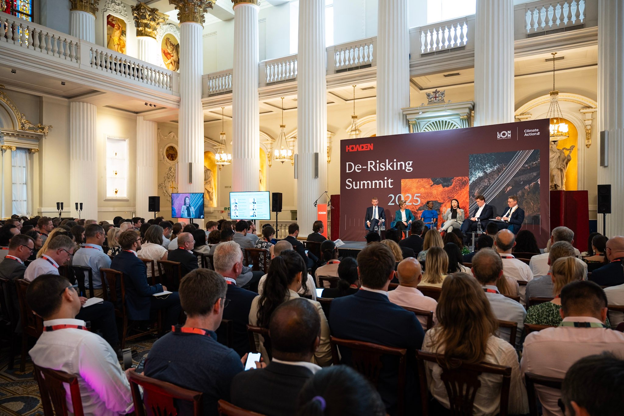 Delegates attending a panel at the 2025 De-Risking Summit in Mansion House, London