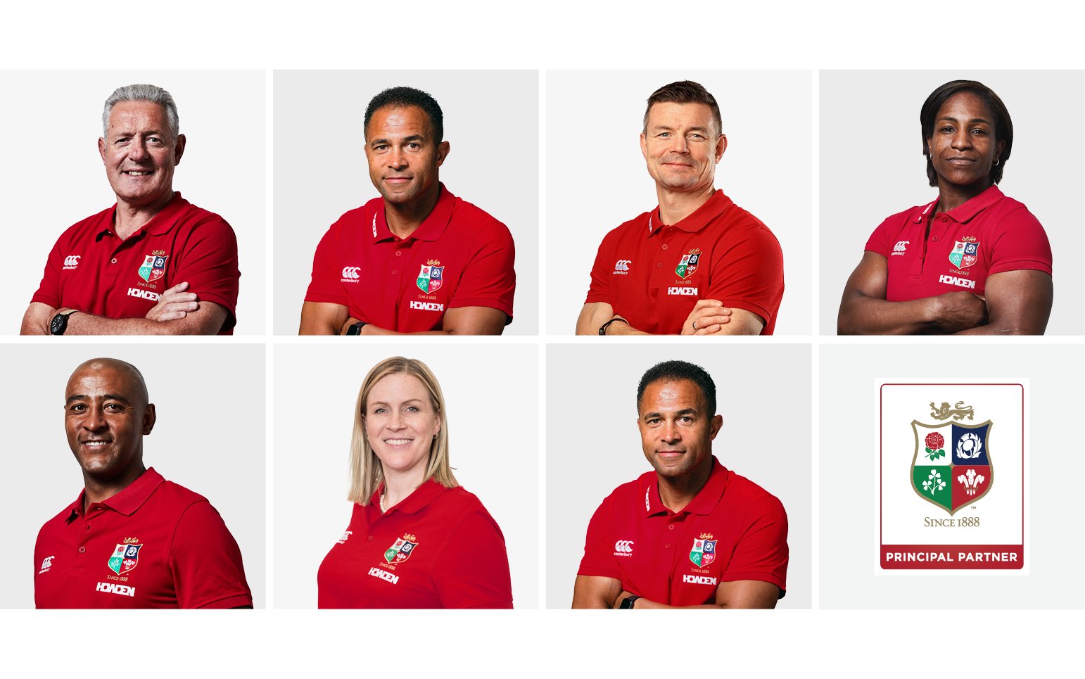 A collage of Howden's Lions ambassadors