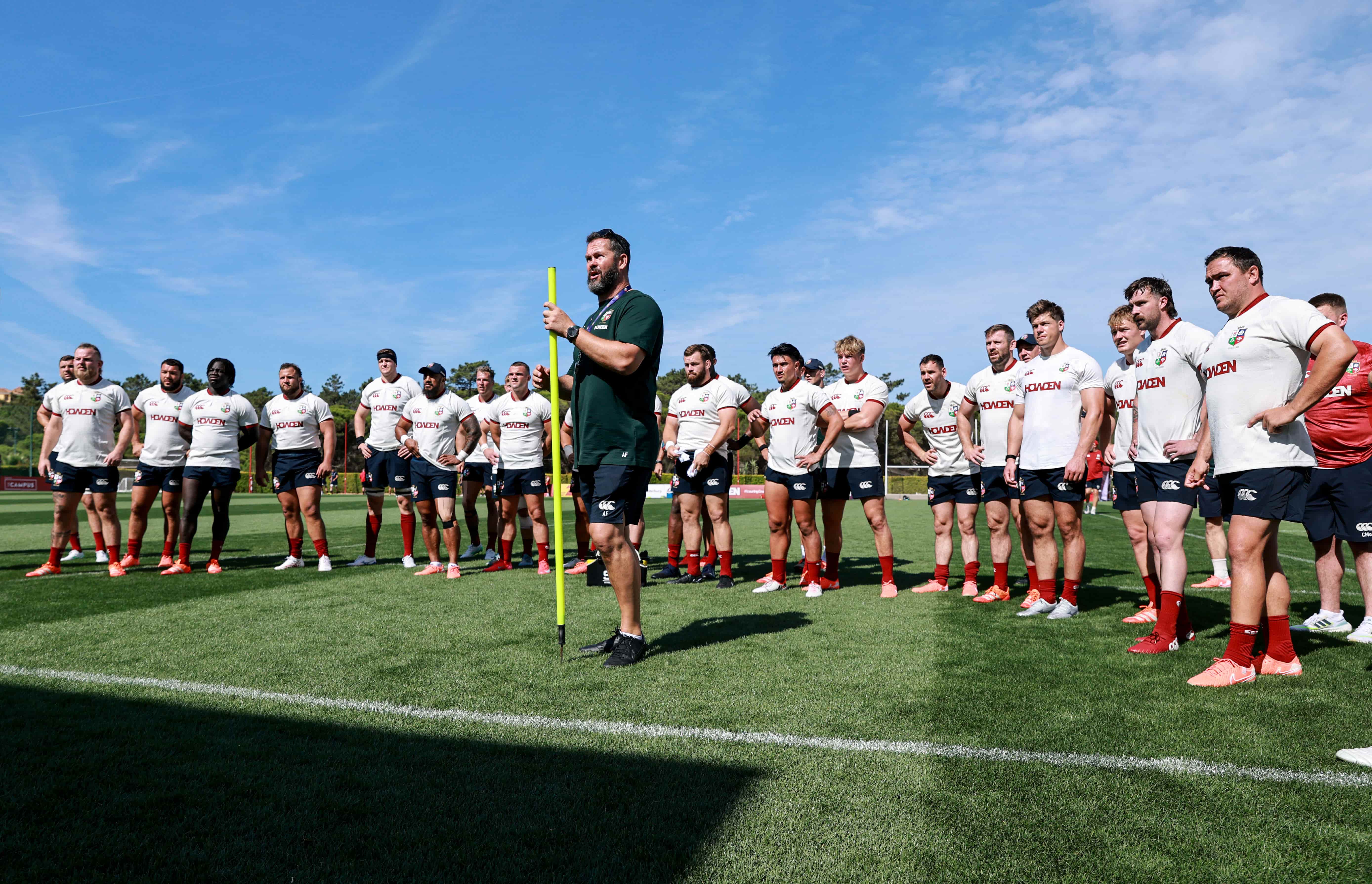 Lions squad and coach training in Portugal